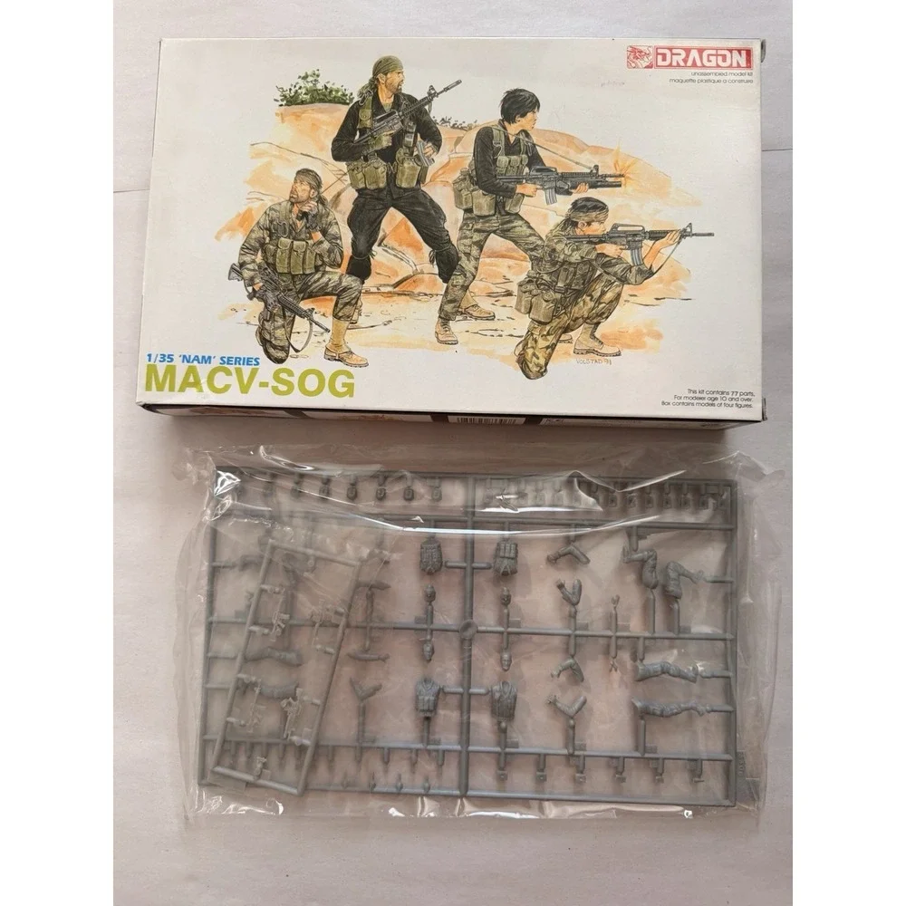 Dragon 3306 MACV-SOG 1/35 'Nam' Series Military Figures Model Kit Open Box